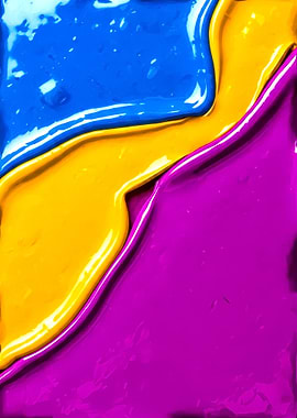 Abstract Paint Swirls