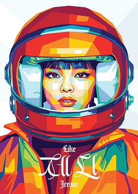 Jennie Kim in Astronaut Helmet