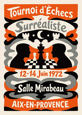 Tournoi d'Échecs Surréaliste Poster