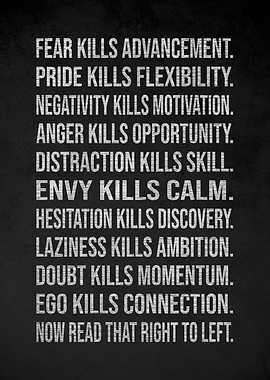 Motivational Negative Traits List