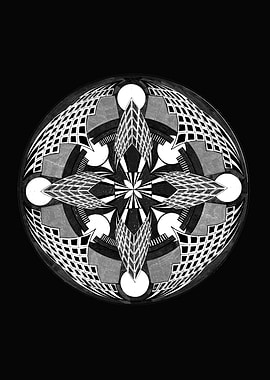 Orbital Compass – Geometric Mandala