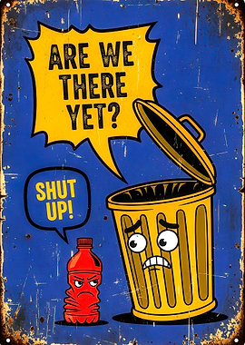 Are We There Yet? Funny Cartoon