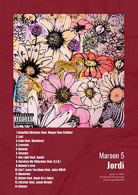 Maroon 5 - Jordi Album Cover