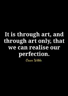Oscar Wilde Art Quote