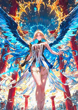 Winged Angel Warrior with Sword