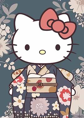 Hello Kitty in Kimono