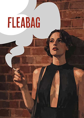 Fleabag Smoking Digital Art