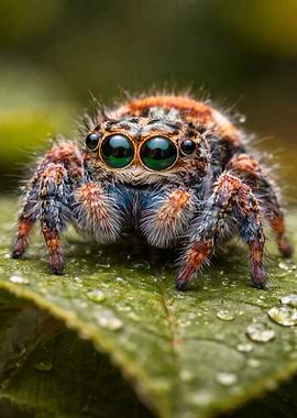 Close-up of a Jumping Spider