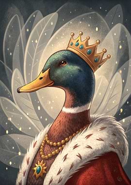Duck King Portrait