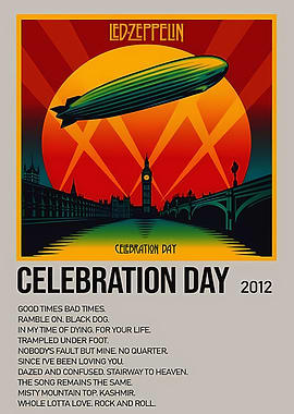 Led Zeppelin Celebration Day Poster