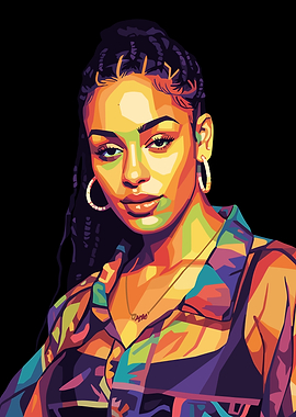 Colorful Portrait of Jorja Smith