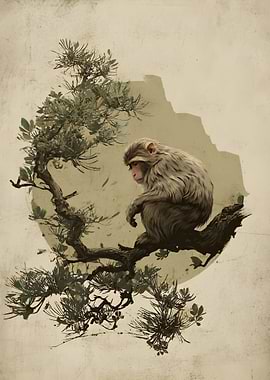 Japandi Style Macaque