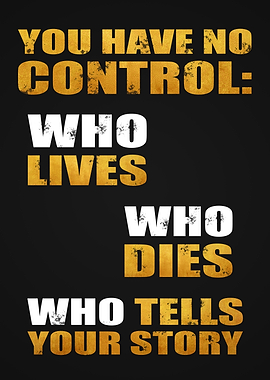 You Have No Control - Hamilton Musical QUote