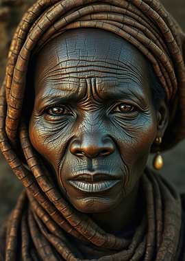 Portrait of an Elder African Woman