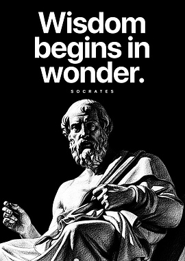 Philosophy Poster – Socrates Quote Wall Art