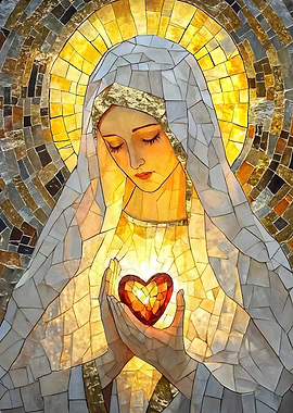 Mosaic of Virgin Mary