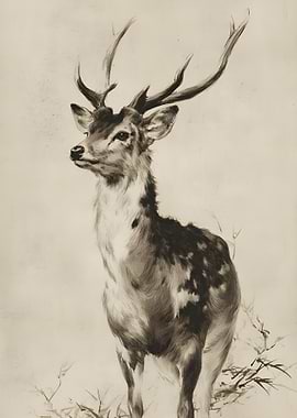 Japandi Style Deer