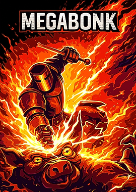 Megabonk Knight vs Pig in Flames