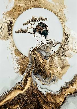 Golden Geisha Art