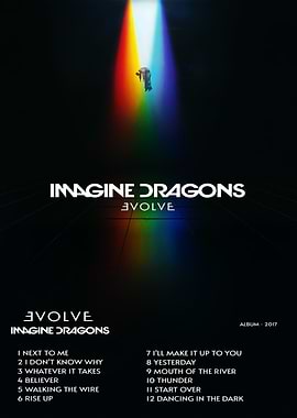 Imagine Dragons Evolve Album Cover