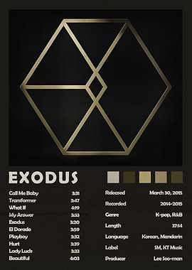 EXO Exodus Album Cover Art