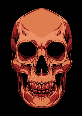 Orange Skull