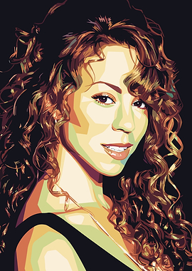 Mariah Carey Portrait Pop Art