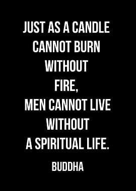 Buddha Quote: Candle and Spiritual Life