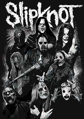 Slipknot Band Members Portrait