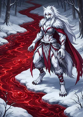 White Wolf Warrior by Red River