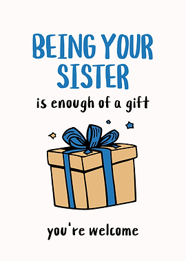 Sister Gift Card