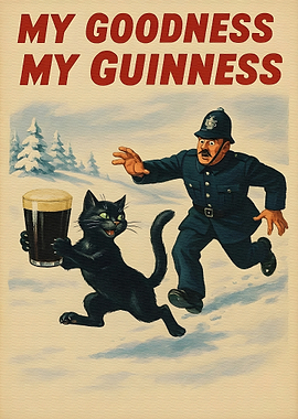 My Goodness My Guinness Vintage Ad