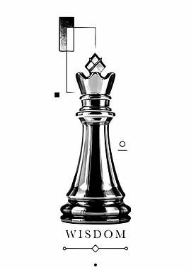 Chess King Piece - Wisdom