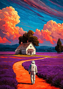 Astronaut Walking Home