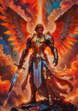 Winged Warrior with Sword