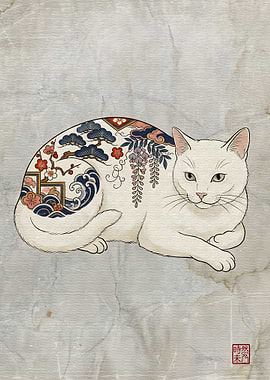 Japanese Tattoo Cat