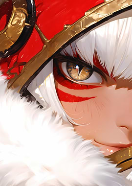 Anime Girl Eye Close-Up