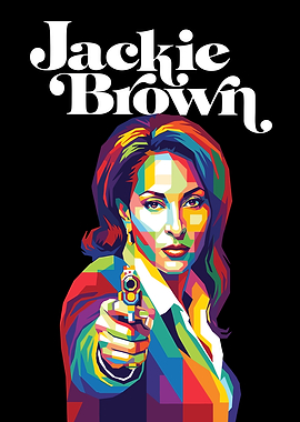 Jackie Brown Pop Art Portrait
