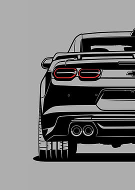 Chevrolet Camaro Rear Illustration
