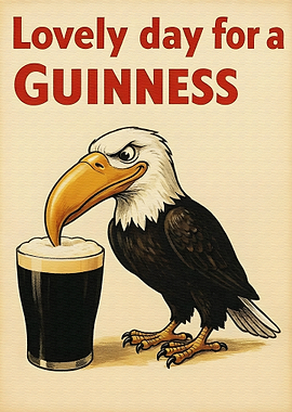 Guinness and Eagle Cartoon