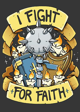 I Fight For Faith Illustration