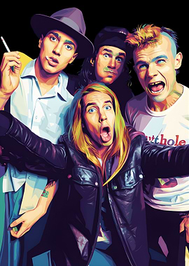 Red Hot Chili Peppers Pop Art