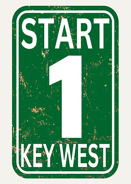 Key West Road Sign Souvenir