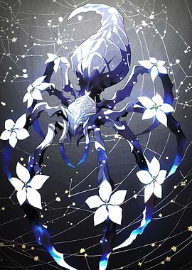 Floral Spider Digital Art