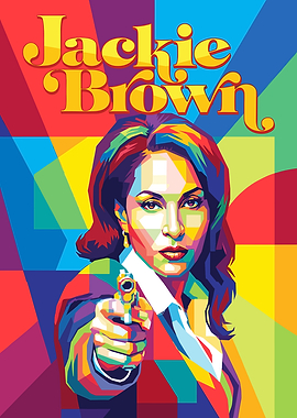 Jackie Brown Pop Art Portrait