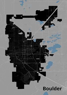 Boulder Colorado City Map