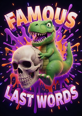 Famous Last Words Dinosaur Skull