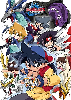 Beyblade V-Force Anime Group Shot