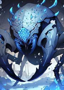 Blue Alien Insect Creature