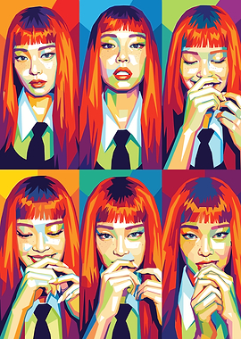 Pop Art Portrait JENNIE RUBY